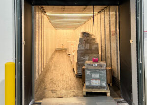 properly packaged freight loaded into a truck